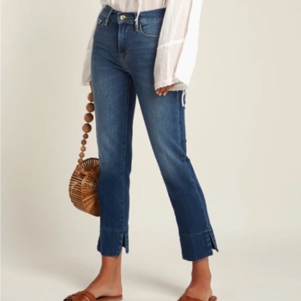 Frame Le Nouveau Straight Leg Split Hem Jeans 24